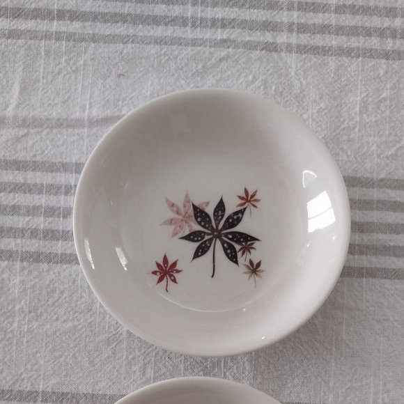 Peter Terris Shenango Calico Leaves Fruit Dessert Sauce Dishes b300 - Picture 3 of 5